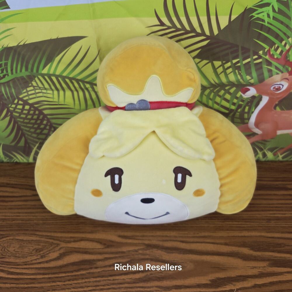 Tomy Isabelle Animal Crossing 17" Plush Pillow Club Mochi Mochi Stuffed Toy 2019